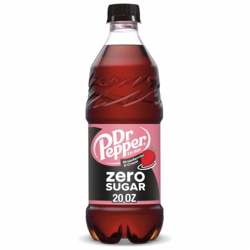 Dr Pepper Strawberries & Cream Zero Sugar Soda E8