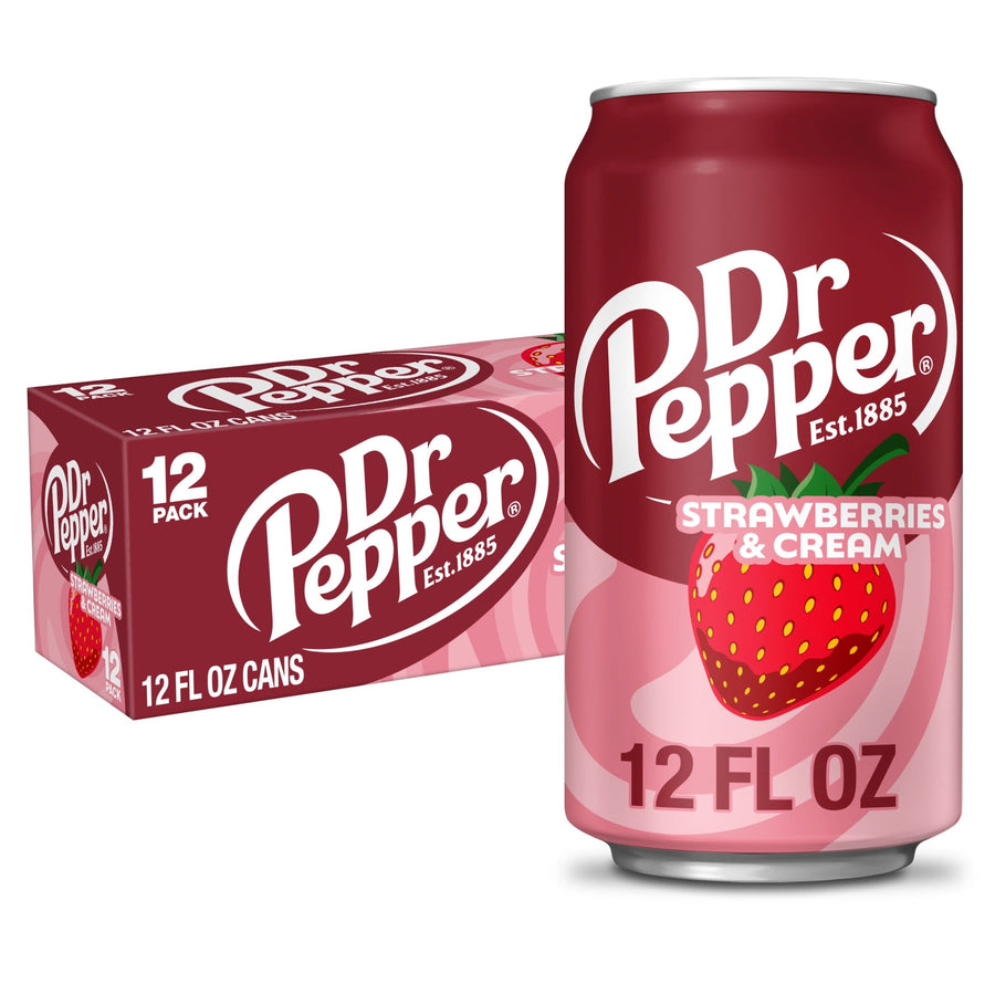 Dr Pepper Strawberries & Cream Soda J6